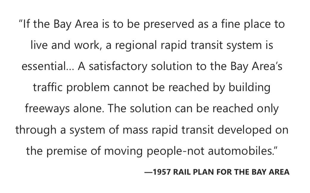 RodSinks's tweet image. China has made astounding progress on transit. Meanwhile, in the Bay Area, we can look back to an aspiration 62 years old and observe that we have failed to build effective transit in the Bay Area, with transit deserts in cities like Cupertino.
