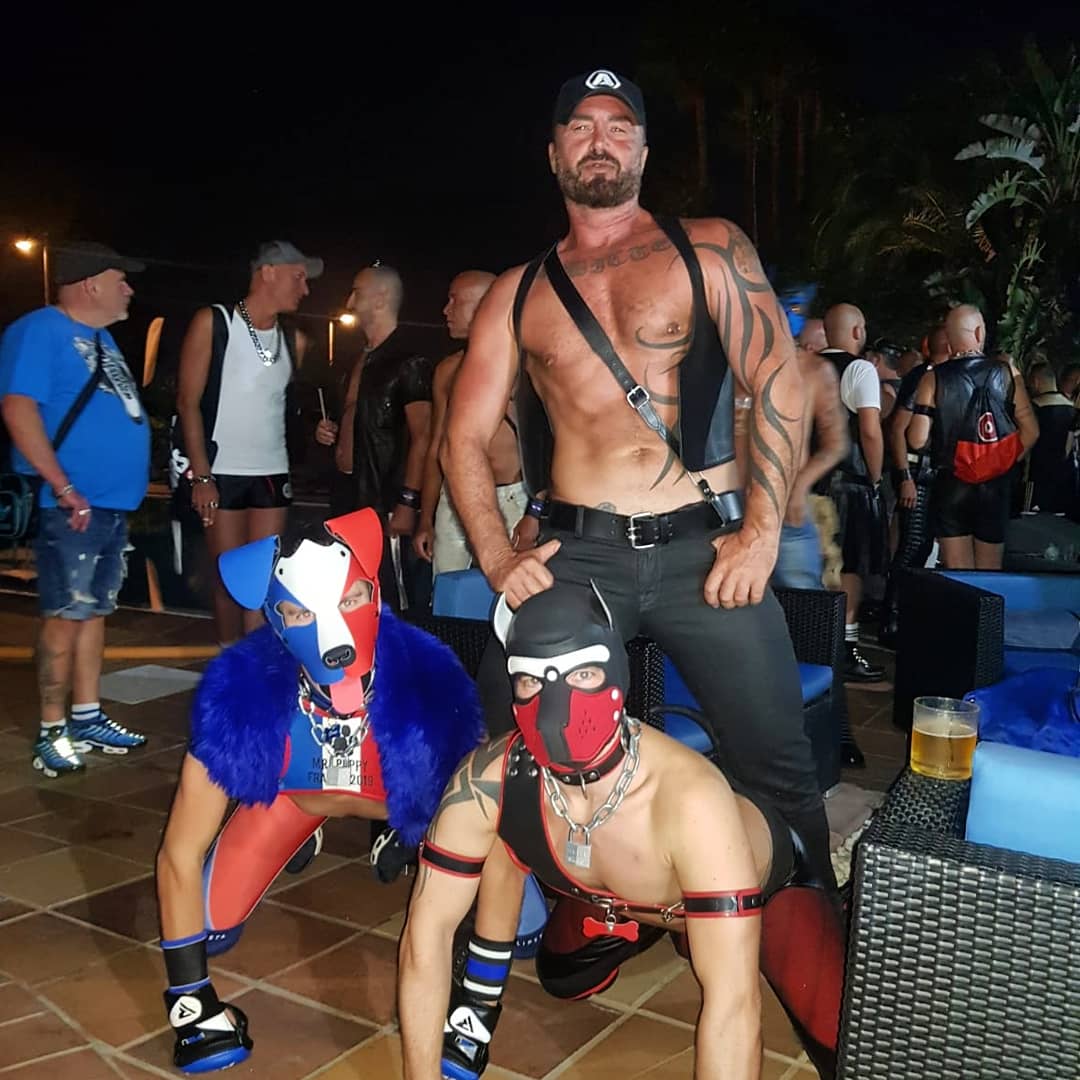 Pitbull_XXXL's tweet photo. I love puppies 🐕🐕
In a great company of @OXetal Mister Puppy France 2019 and @Barka during @alphatribemag VIP Reception of @maspalomasfetish https://t.co/31oIxofjup
