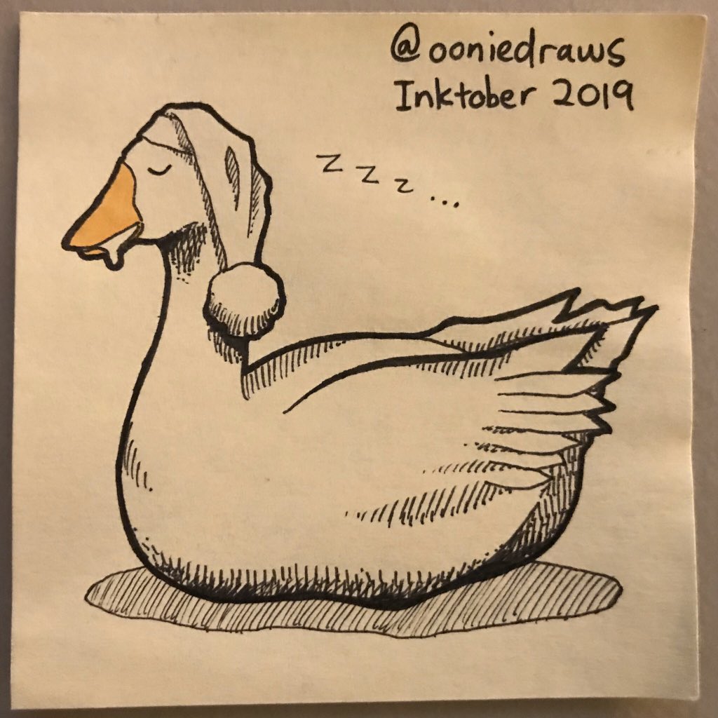 Untitled Goose Doodle #Inktober2019 #Honktober