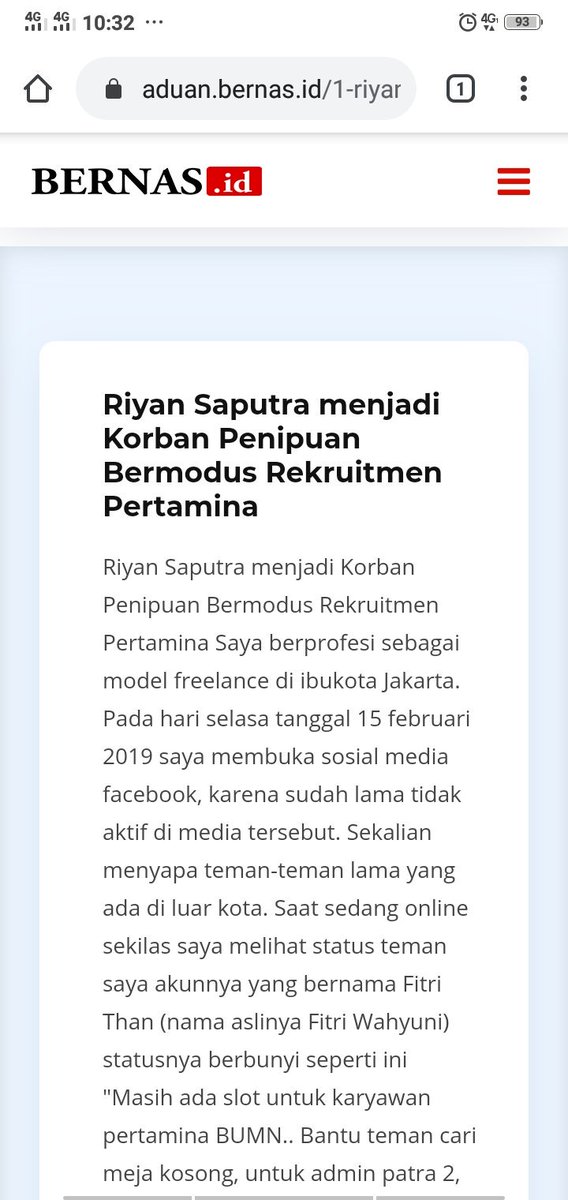 riyanfitnessid's tweet photo. Model Riyan Saputra World menjadi  korban penipuan yang mengatas namakan pertamina. Pelaku penipuan masih buron yaitu Muhammad Bisri Havil dan Fitri Wahyuni hingga saat ini, berikut beritanya https://t.co/wJ6rWWPoKD