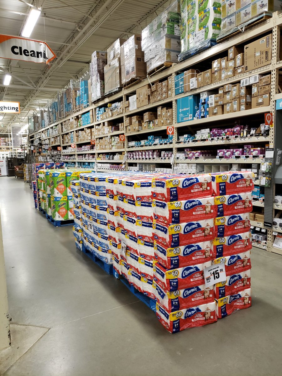 HdLesko's tweet photo. #Blitzchallenge  Looks like we got two clearance gems down from the Blitzing of our cleaning aisle!   Awesome job team!  That toilet paper will fly out of here!  (And the tool chests are a steal too;) ) @23ddddddd @OrrinBurkett @PaulDeveno @JimRugen @rachkw https://t.co/Yonuimkc6S