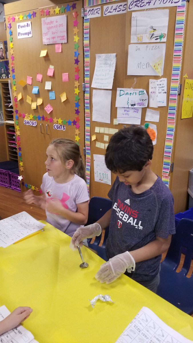 Today we found out what owls eat by using teamwork to dissect owl pellets.  <a href="/lincolnk8school/">Lincoln K-8 District-Wide School</a> @lincolnk8graff