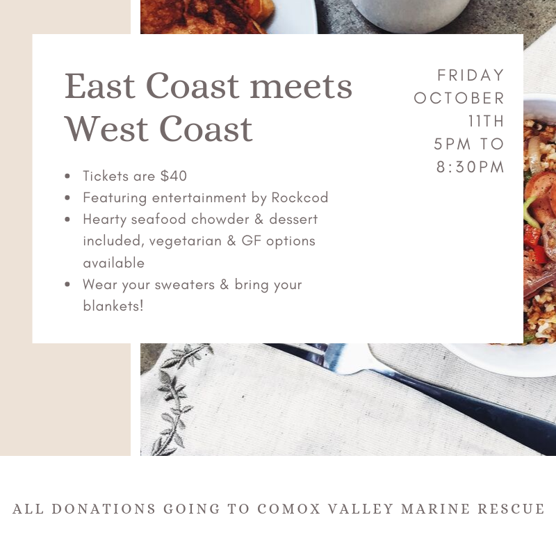40KnotsWinery's tweet photo. Join us for an East Coast meets West Coast party. Jam to the sounds of #Rockcod and slurp down some seafood chowder. Bring your warm sweaters and big hearts to donate to the #RoyalCanadianMarineSearchandRescue
Get your tickets HERE - https://t.co/7mEtiF2fkC
#cvrc https://t.co/JdBwdSJlls