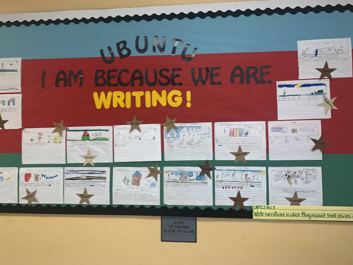 VernickaMurray's tweet photo. Students’ writing prominently displayed with “2 kisses and a push” at Northmore Elementary @NorthmorePBC @CFriessPBC @TicondriaW #offthegrid2020 @Area4SuptPBCSD https://t.co/Xg5rYLyDNX