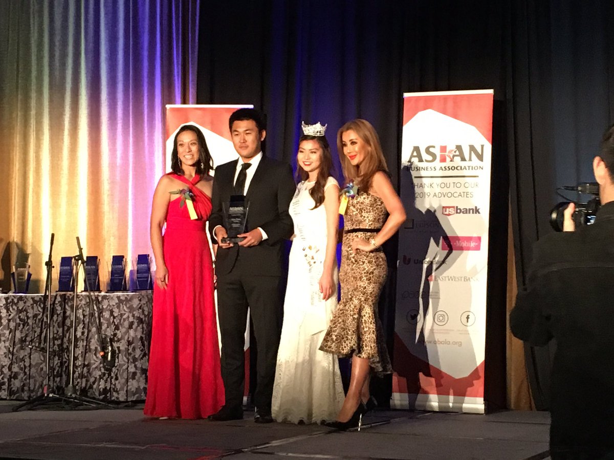 “Giving the voice to Asian business community. “- @7LeavesCafe. Congrats to this family owned cafe for Visionary Company of the year that uses induction cooking to make your drink!  #ABAawards #inductioncooking #asianbiz