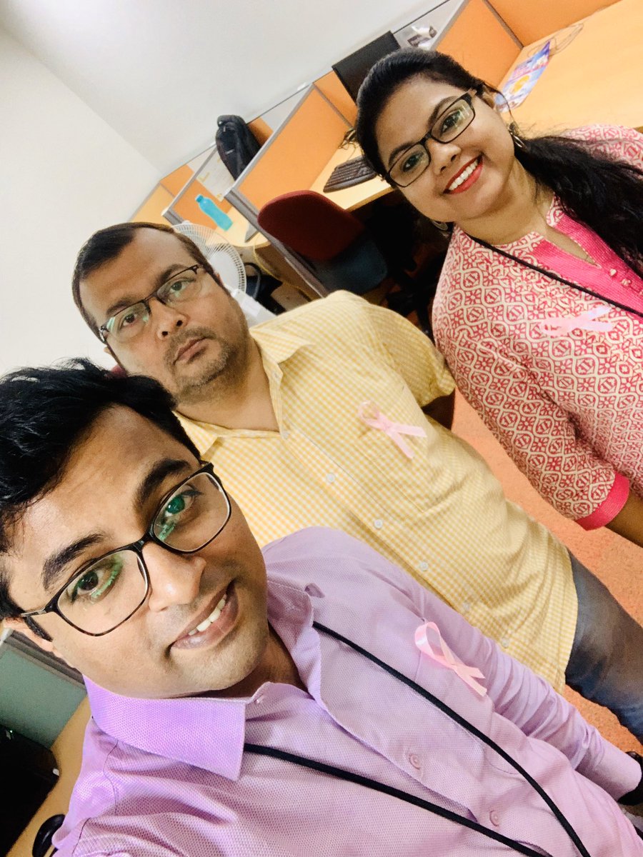 AnilSalian's tweet photo. Pink for a cause! @Infosys #TechInPink2019 #LifeAtInfy #BreastCancerAwareness #TimeToEndBreastCancer @InfosysBPM https://t.co/QFves518m9