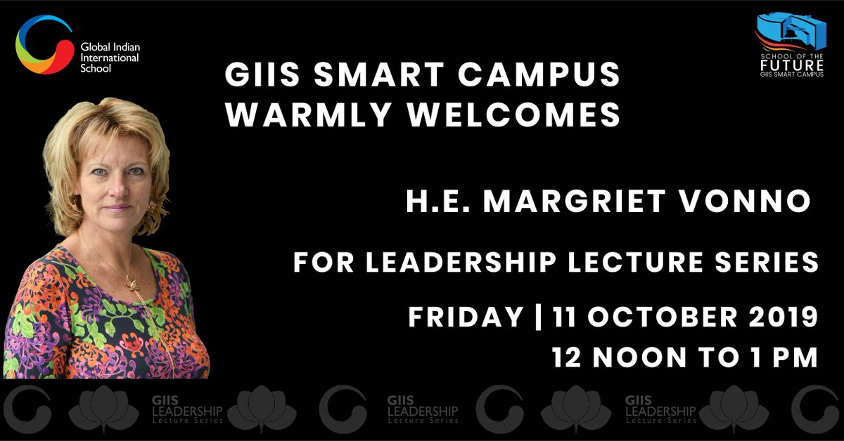 Global_Schools's tweet photo. The exciting #GIISLLS with H.E @MargrietVonno, Ambassador of the Netherlands to Singapore and Brunei at the #GIIS #SMARTCampus will be starting soon!
Remember to join us live at the links below:
FB: https://t.co/eLKrb6xnp7
YouTube: https://t.co/Ea5m2QCui8 https://t.co/xypHnwpySA