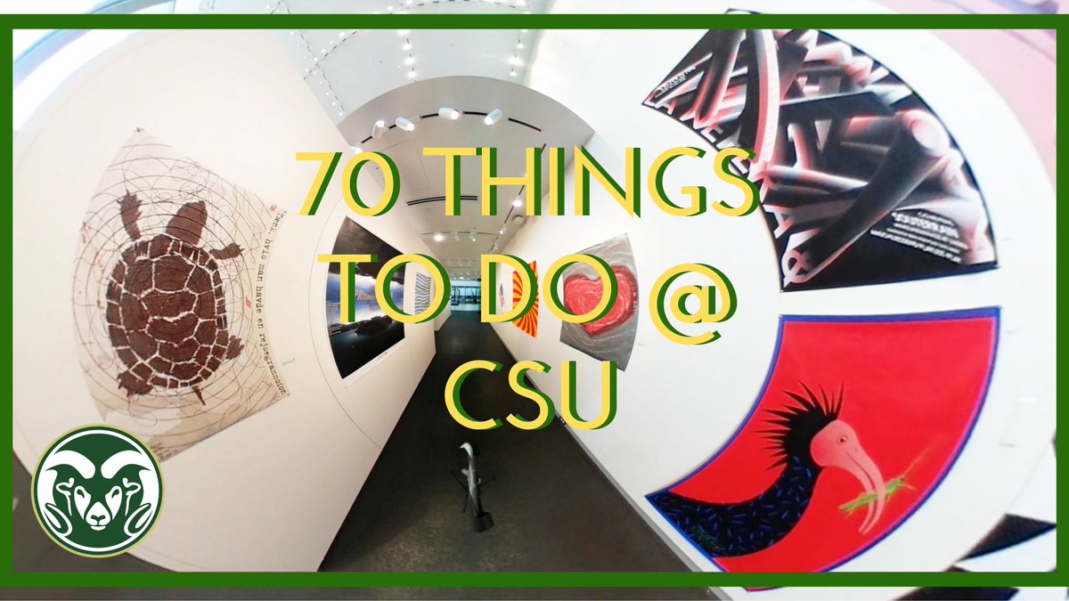 CSU_VR's tweet image. Did you know CSU hosts a world famous invitational poster show?? Learn more about it in this week&apos;s 70 Things video: youtu.be/GJeMz-F0OCw