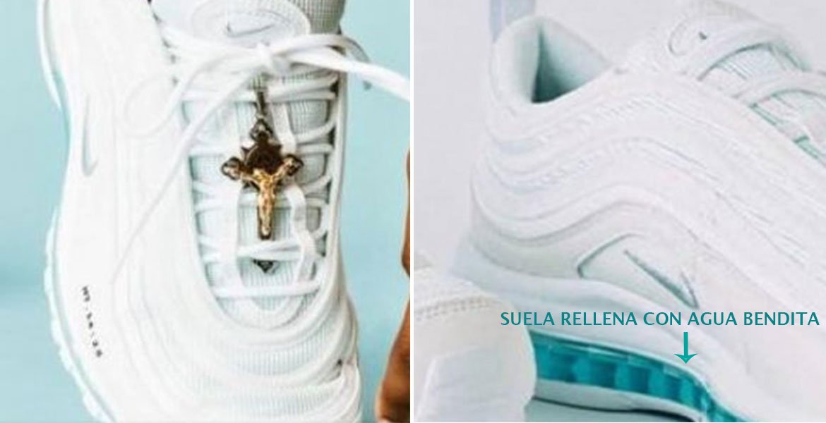 Viralizatt En NY se venden tenis Nike con agua bendita y crucifijo de Dios  en 4 mil dólares | Diario de México USA | Scoopnest
