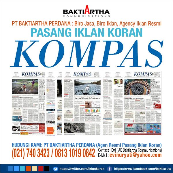 Pasang Iklan Kompas Iklan Koran Twitter