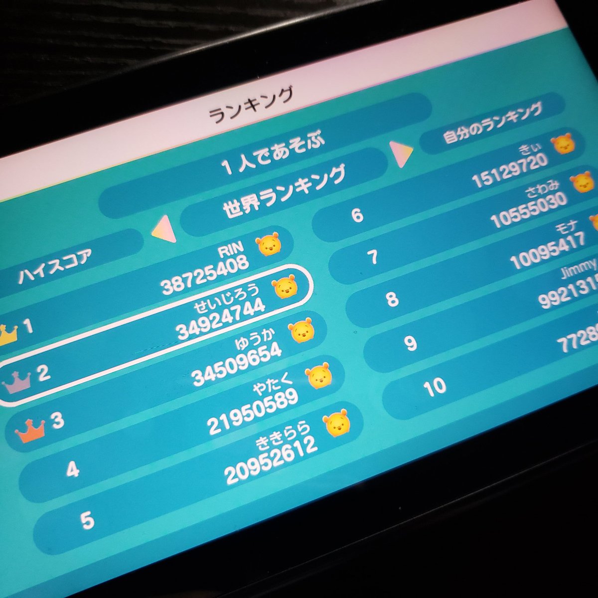 せいじ きたくぶ Auf Twitter 世界ランキングの入れ替わりが激しい ツムツム ツムツムフェスティバル ツムフェス せいじ きたくぶ Auf Twitter 世界ランキングの入れ替わりが激しい ツムツム ツムツムフェスティバル ツムフェス