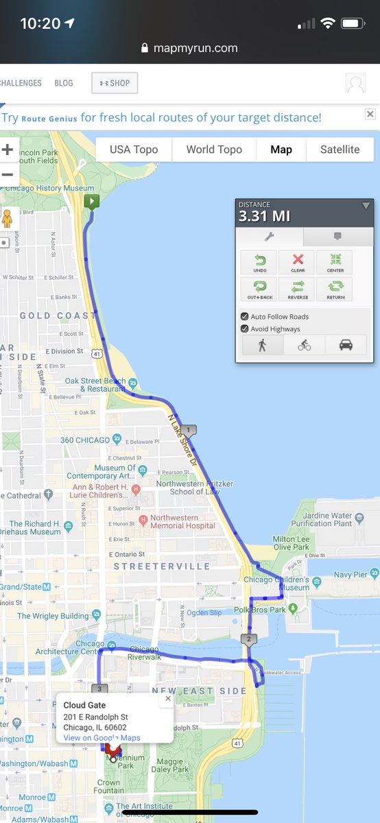 WordOfKo's tweet image. #kofuzirunclub
#chicagomarathon
#shakeoutrun
Saturday. 7am. Chess pavilion to the bean. ~3 miles. ~9 min/mi pace. 
Running through water optional