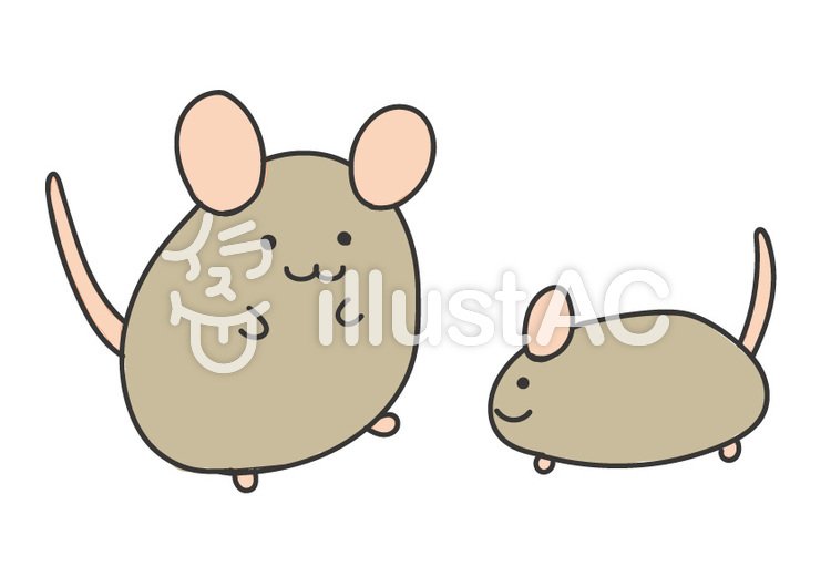 ぺこり お正月用のねずみのイラストを描きました 2匹の仲良しねずみです 無料ダウンロード ご使用いただけます T Co 1qnnmoh3o6