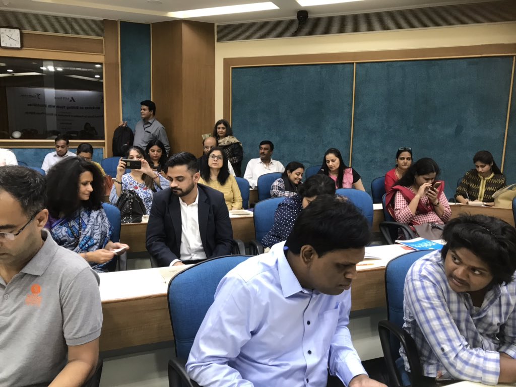 ncpedp_india's tweet photo. Stage set for the workshop on Skilling Youth with #disabilities  organised by NCPEDP in partnership with @Youth4Jobs with support from @AxisBank https://t.co/s3sRvf68Vc