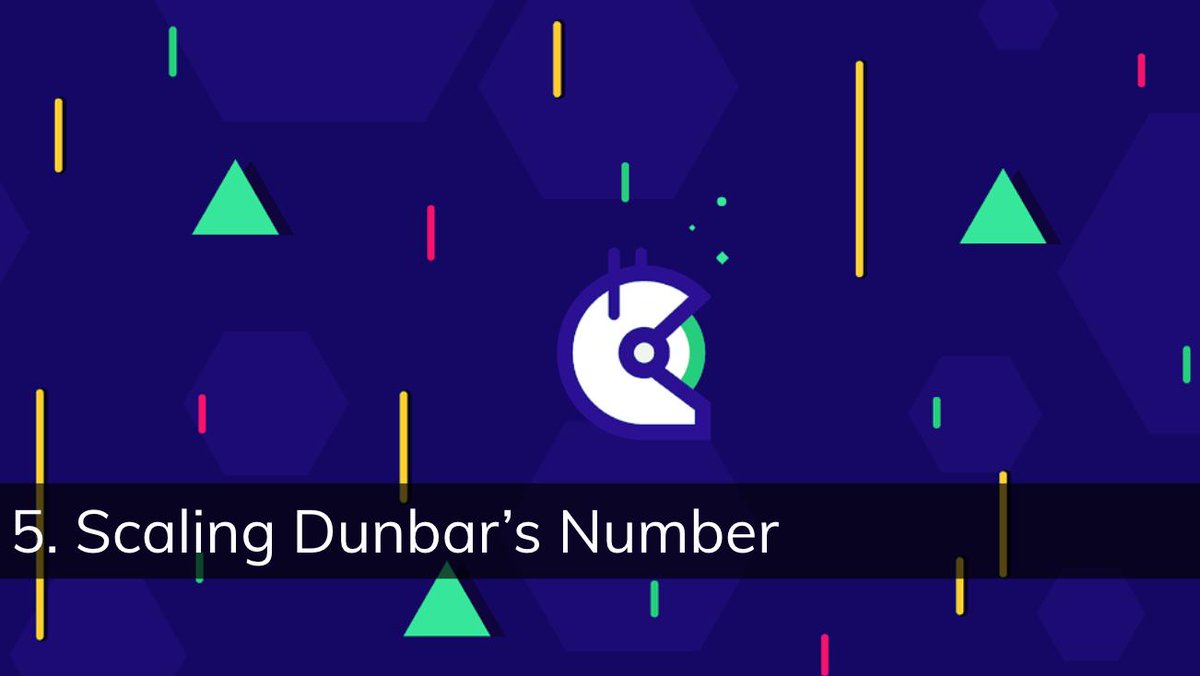 I’m hopeful that using this new system we can scale past Dunbars number.Dunbar's number is a suggested cognitive limit to the number of people with whom one can maintain stable social relationships