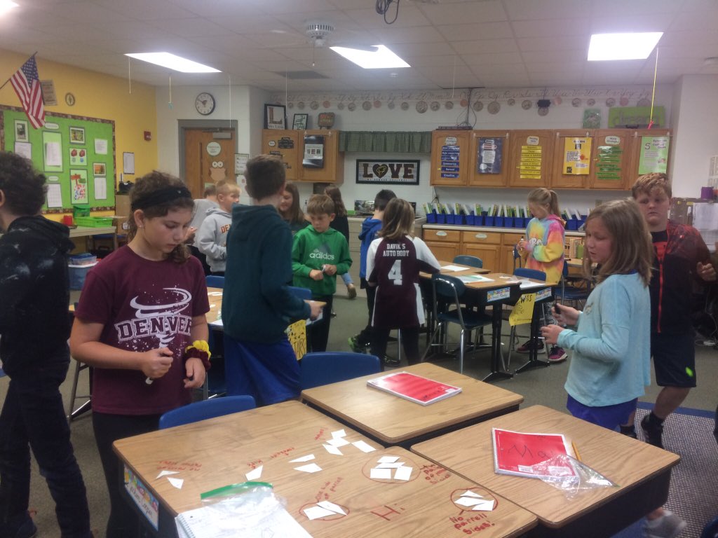 Mrs_Little_17's tweet photo. Making sense of quadrilaterals through an open sorting activity #iteachmath #iowamath #achievethecore #gallerywalk https://t.co/n4D8Arcltu