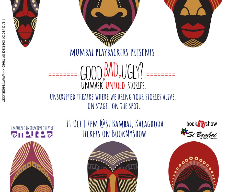 si_bambai's tweet photo. Discover your untold stories come alive enacted by actors on the spur. Find the connection to your story as it unfolds.
Today @si_bambai tickets @bookmyshow https://t.co/O1xunGEJAy