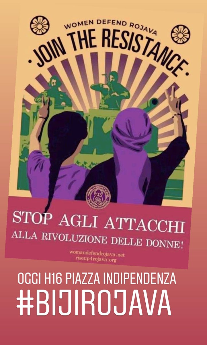 Oggi h.16 Roma Piazza Indipendenza
#BijiRojava #BijiKurdistan #YPG #YPJ #standup4rojava