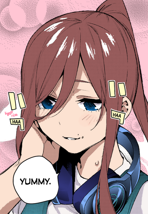 kyoko (あや 。) 🍑🥟​さんがTwitterに投稿した中野三玖(五等分の花嫁)のイラスト。