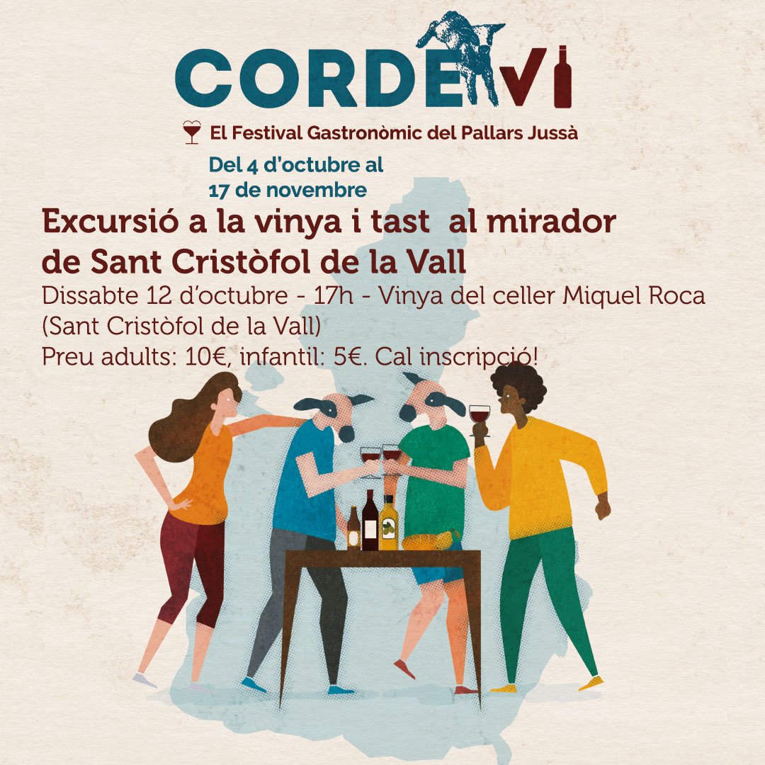 Al teu Gust, Pallars (@atgpallars) on Twitter photo 📢📢#Lastcall
A les 13h tanquem les inscripcions a les activitats de demà del #CORDEVI2019 , al <a href="/TerrerdePallars/">Terrer de Pallars</a> i al <a href="/CellerMiqRoca/">Celler Miquel Roca</a> 📢📢#Lastcall
A les 13h tanquem les inscripcions a les activitats de demà del #CORDEVI2019 , al <a href="/TerrerdePallars/">Terrer de Pallars</a> i al <a href="/CellerMiqRoca/">Celler Miquel Roca</a>