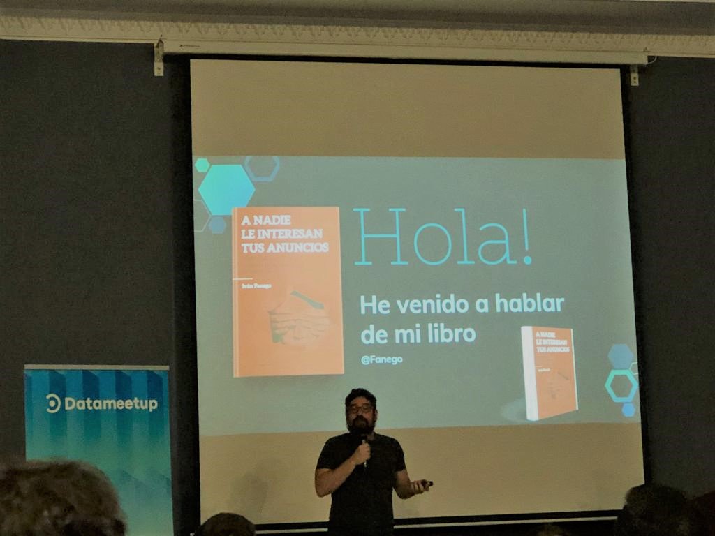 Electrocosto's tweet image. "Hola! He venido a hablar de mi libro"

¡Así se presenta Iván Fanego en la siguiente ponencia de este #Datameetup! 😬