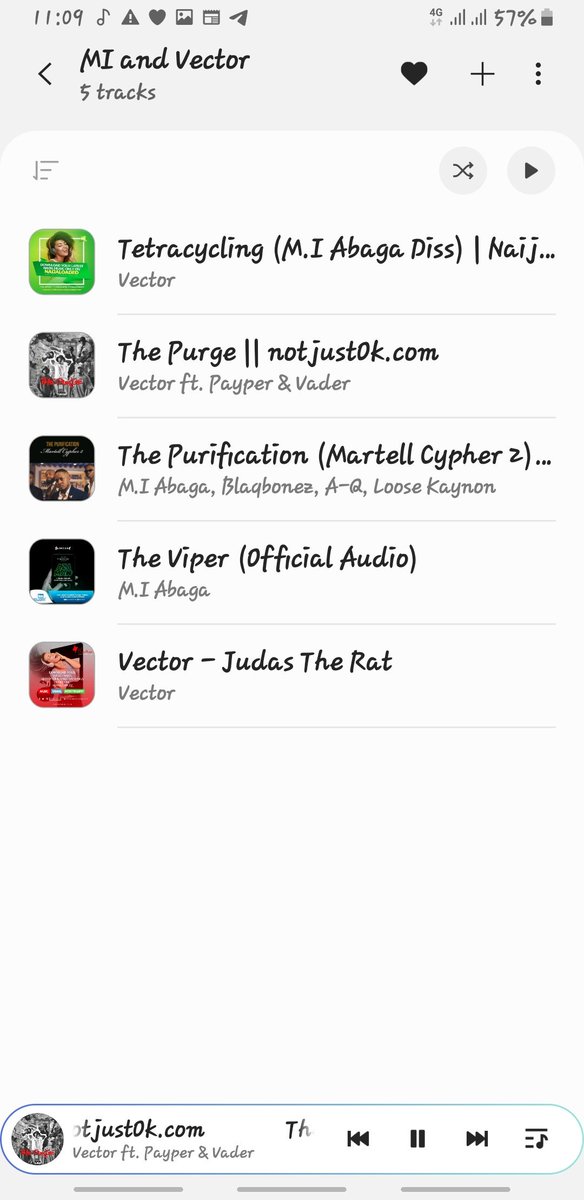 Mr_Pucca's tweet photo. I have my Playlist Already. What a time to be a Rap Fan. 🤗
MI and Vector
#TheViper
#ThePurge
#tetracycling
#thepurification
#JudasTheRat https://t.co/KOaINBfUdM