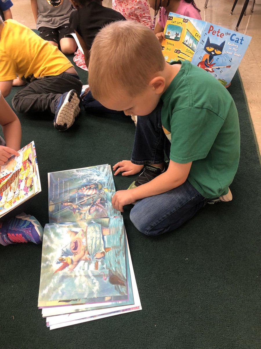 My kinders are already growing a love for reading!
