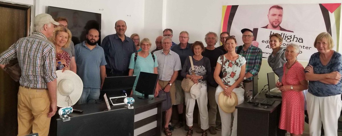 SamBahour's tweet photo. A busy Friday morning with a walking tour through Al-Amari Refugee Camp and talk to a group visiting Palestine for a few hours from a Germany Rotary Club. A mature group full of welcomed questions. Thanks for your visit.

#Palestine #Israel #Germany #AlAmari #UNRWA https://t.co/oirkYy000n