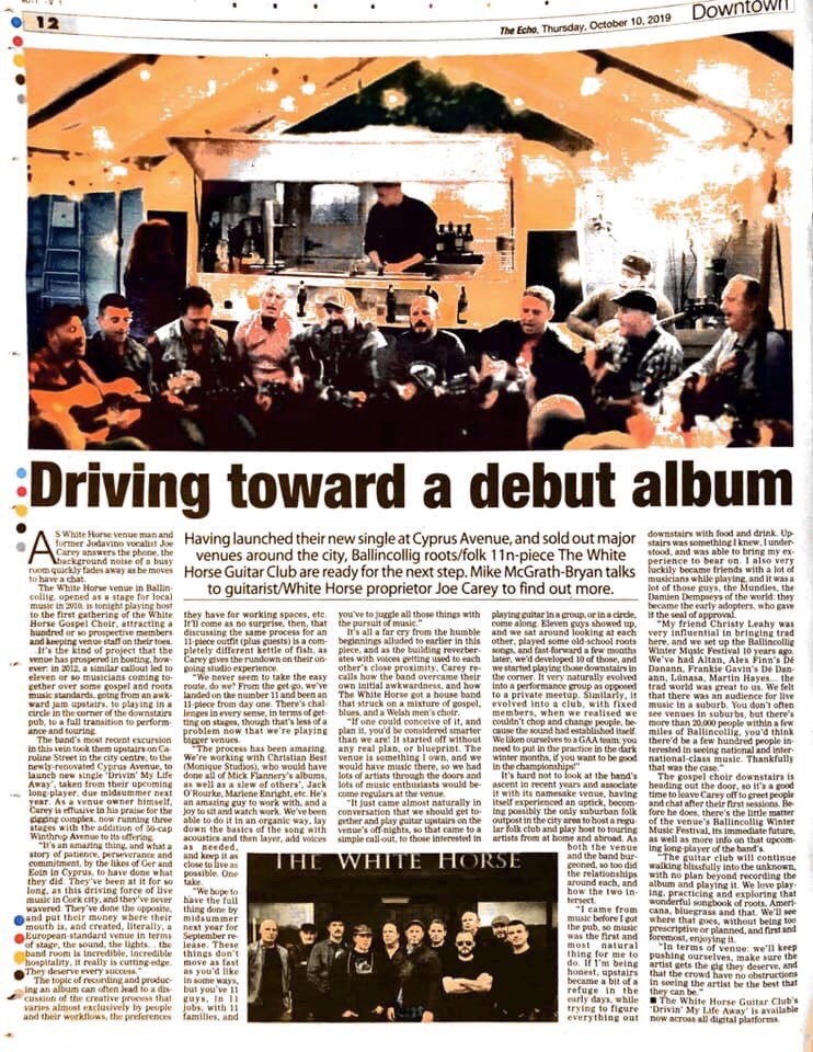 Lovely piece in <a href="/echolivecork/">EchoLive.ie</a> <a href="/CyprusAveCork/">Cyprus Avenue</a> <a href="/whitehorsecork/">The White Horse</a> <a href="/corkbeo/">Cork Beo</a> <a href="/corkcityarts/">Cork City Arts</a> <a href="/CorksRedFM/">Red FM</a>