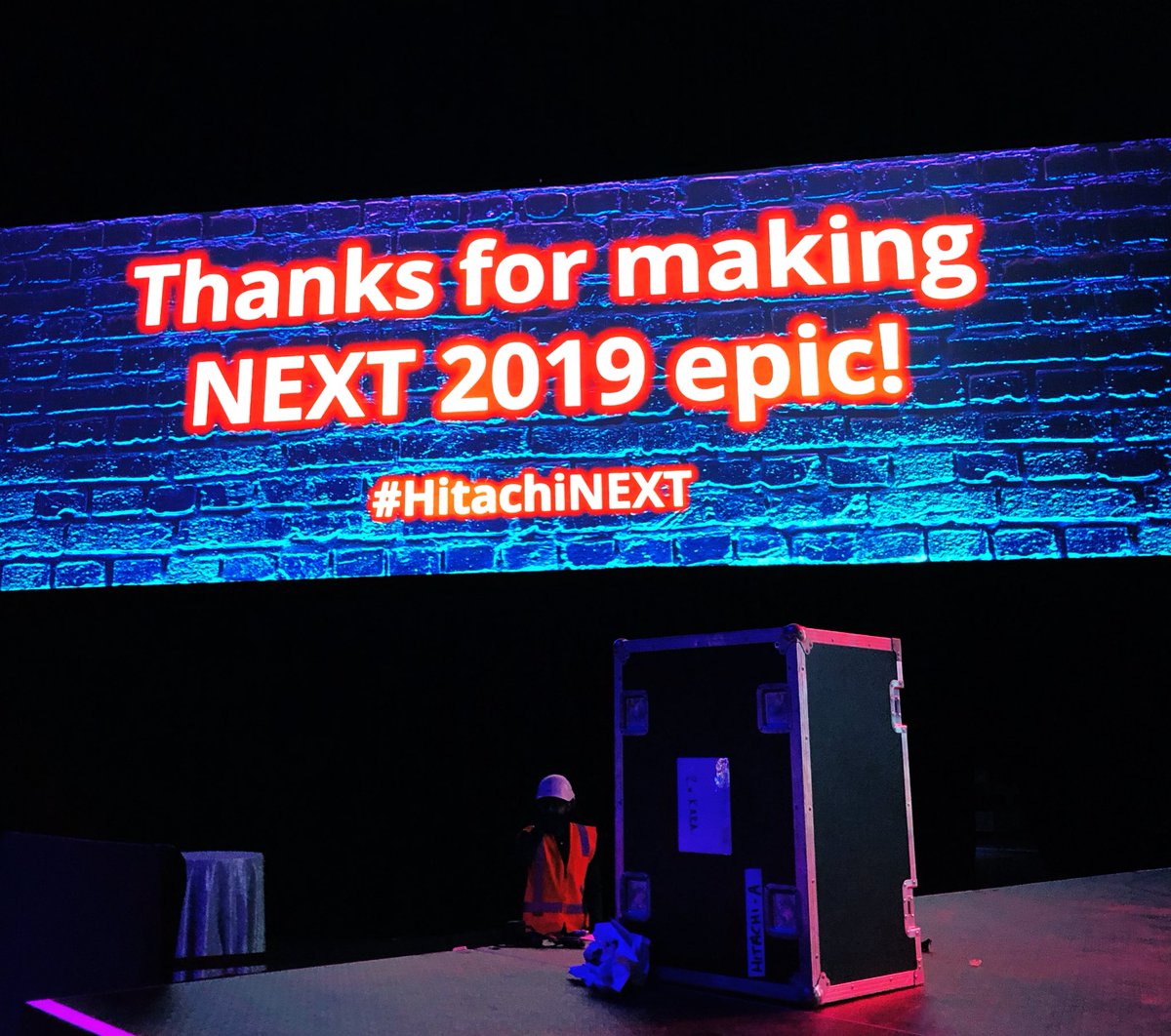 Hey, no worries. 
It’s been a blast #HitachiNEXT. 
#GetYourRedOn