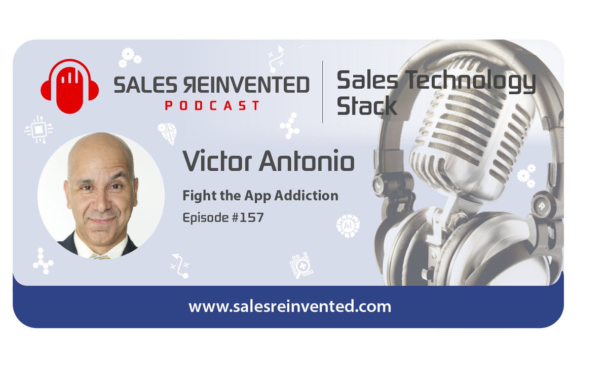 salesreinvented's tweet photo. https://t.co/ME1OgL8xaS Learn why your need to 'Fight the App Addiction', with Victor Antonio in yet another great interview from our Sales Technology Stack Series. #salesreinvented #salestechnologystack @VictorAntonio https://t.co/6dHjey1pgC