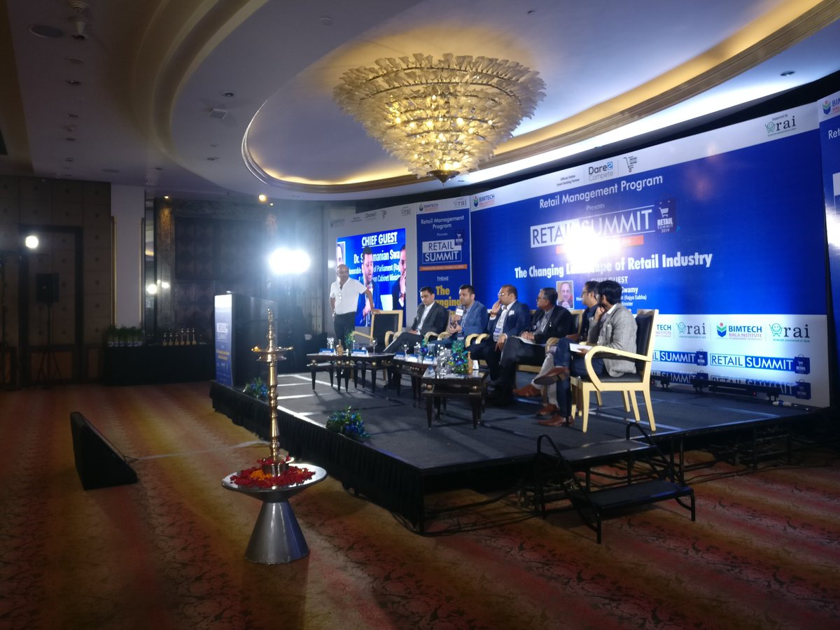 RetailiaBimtech's tweet photo. Panel Discussion on Emerging trends in retail in 21st century. #RetailSummit #RetailManagementProgram @BIMTECHNoida @directorBIMTECH @mkpandey67 @veenusharma10 @AnupamVarma46 @mkrpant @Swamy39 https://t.co/MEUeFMFJRX