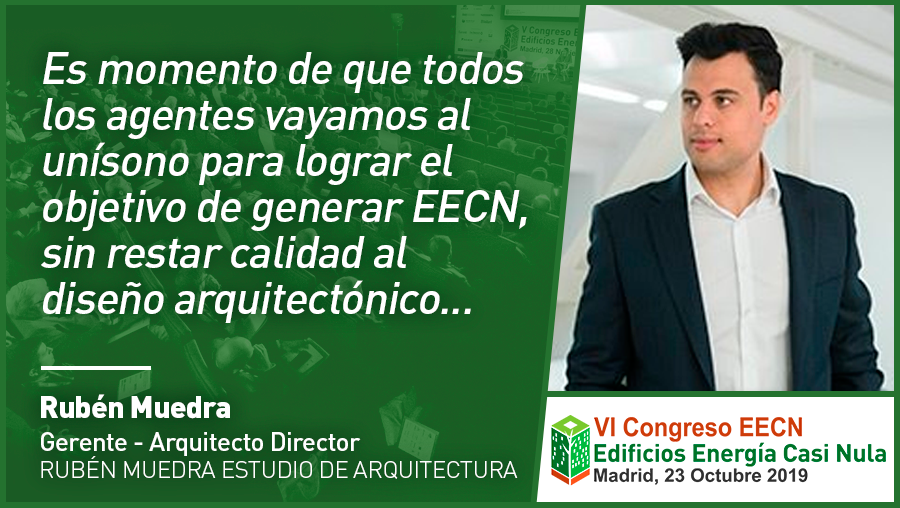 CongresoEECN's tweet photo. Entrevista a Rubén Muedra de @rubenmuedra Estudio de #Arquitectura que participa en VI Congreso #EdificiosEnergíaCasiNula #CongresoEECN6 con la ponencia “#EdificioDeOficinas IDAI NATURE" el 23 de octubre en @LaNaveMadrid Organiza @grupotecmared @fomentogob https://t.co/MiwpjeDlS2 https://t.co/Vldjc2DMvT