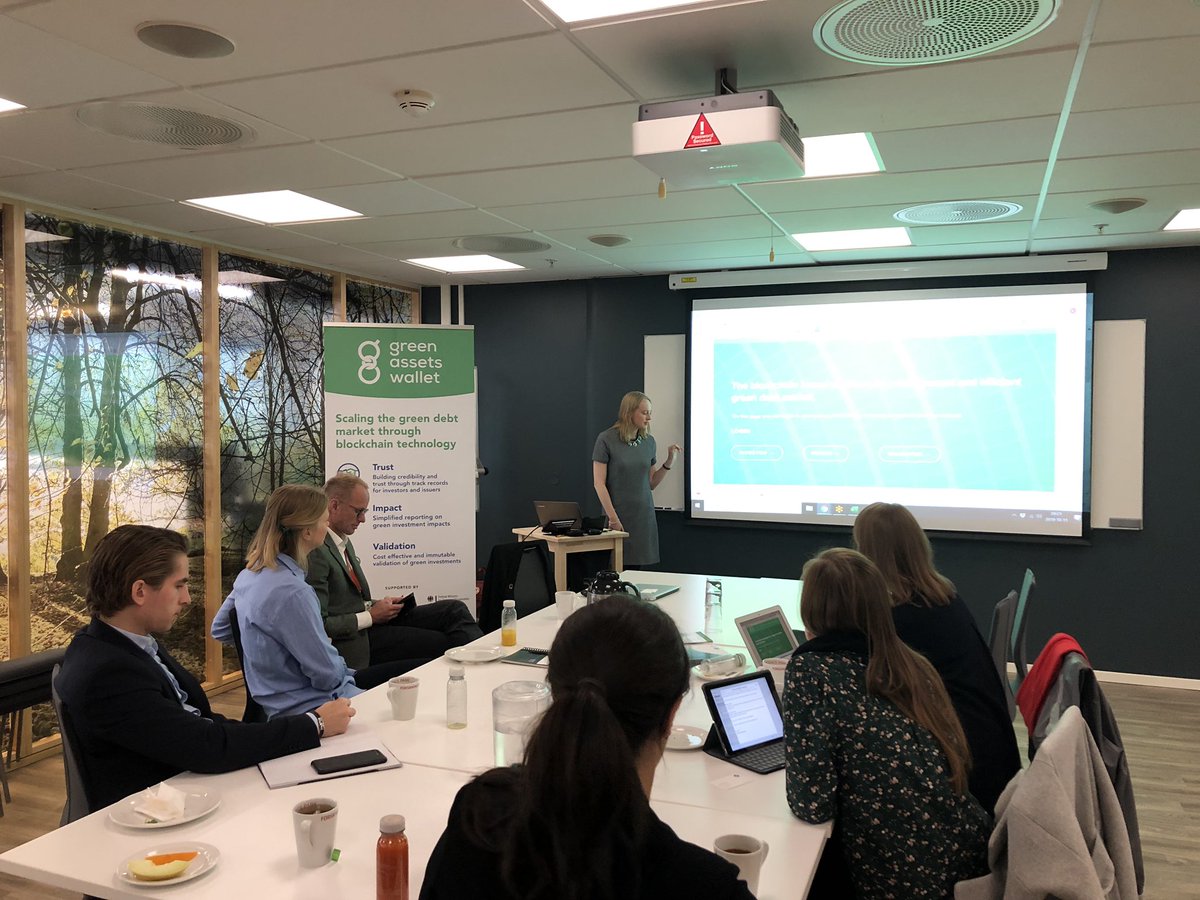 Demoing the Green Assets Wallet for <a href="/SEBGroup/">SEB</a> @swedbanknorge <a href="/Kommunalbanken/">KBN</a> with <a href="/CICERO_klima/">CICERO - Center for International Climate Research</a>.