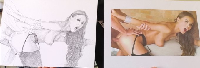 Just finished some of my first commisioned art featuring the gorgeous @TinaKayxxx 🎉 What do you guys<a href="/tag/mvsales"class="tags"><span>#mvsales</span></a>