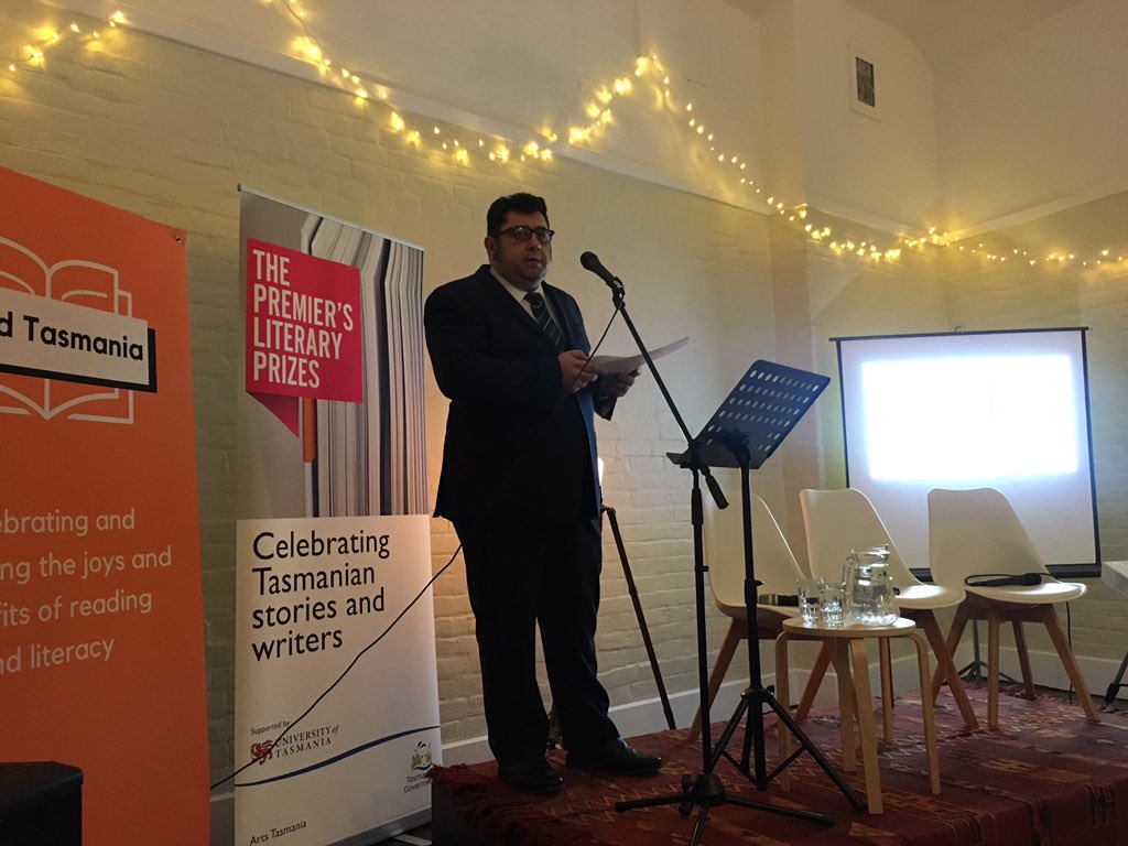 readtasmania's tweet photo. Premier’s Literary Prize is about to be announced ... 🏆
#WeekendOfReading https://t.co/8v2GdiClA1