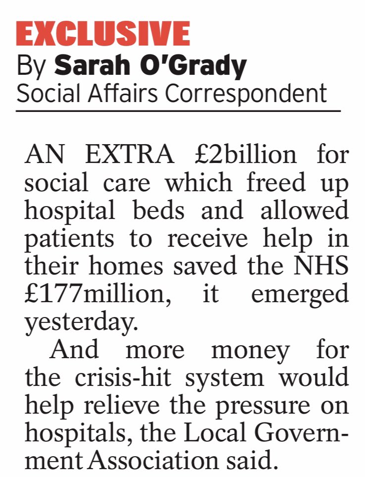 LGANews's tweet image. 🗞 Our exclusive story with @ExpressOGrady today reveals how extra funding for adult social care has helped people live independent lives and alleviated pressure on #NHS

Gov should use Queen’s Speech on Monday to publish its plans for #FutureofASC