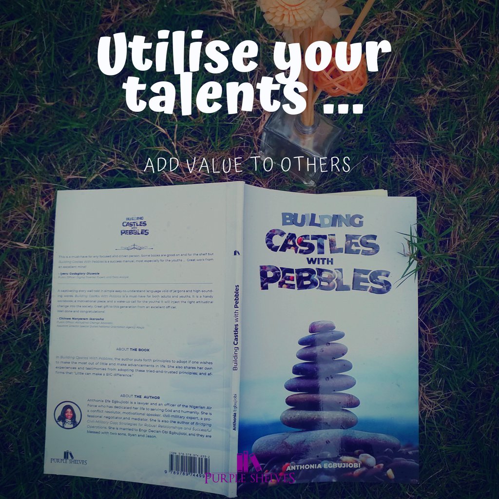 PurpleShelves's tweet photo. Utilise your talents; Add value to others. 
You can build a castle with pebbles. 
 #BuildingCastlesWithPebbles #TransformativeBooks #Bestsellers #qotd #Inspirational #Instabooks #Instaquotes #Readstagram #Bookstagram https://t.co/mS4w9MoTsL