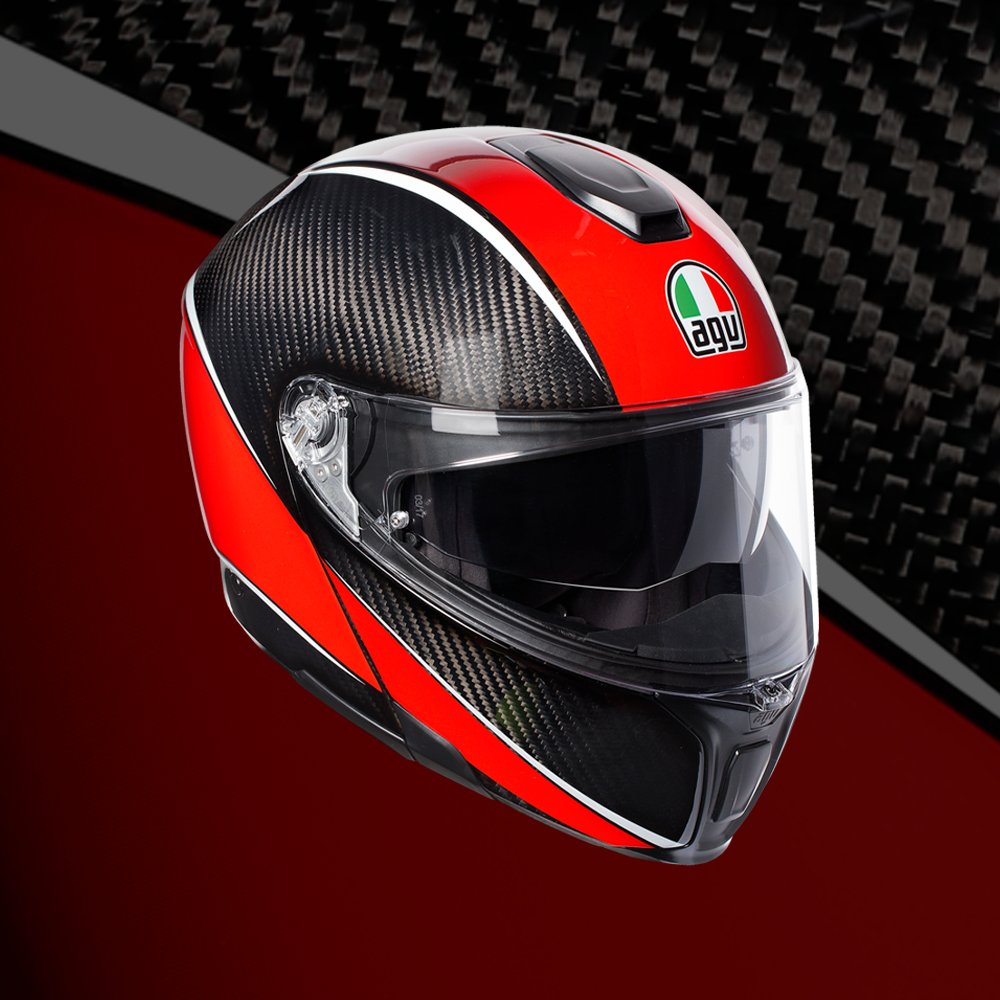 agv_uk's tweet photo. Safety in style! Using a full carbon fibre shell and chin bar, the Sportmodular is not only lightweight and safe but you will be riding in style when using the lightest production modular helmet.
#AGV #AGVrider #AGVhelmet #Sportmodular #Carbonfibre #Bikeife #BikeSafety https://t.co/VaeKFvEq7g