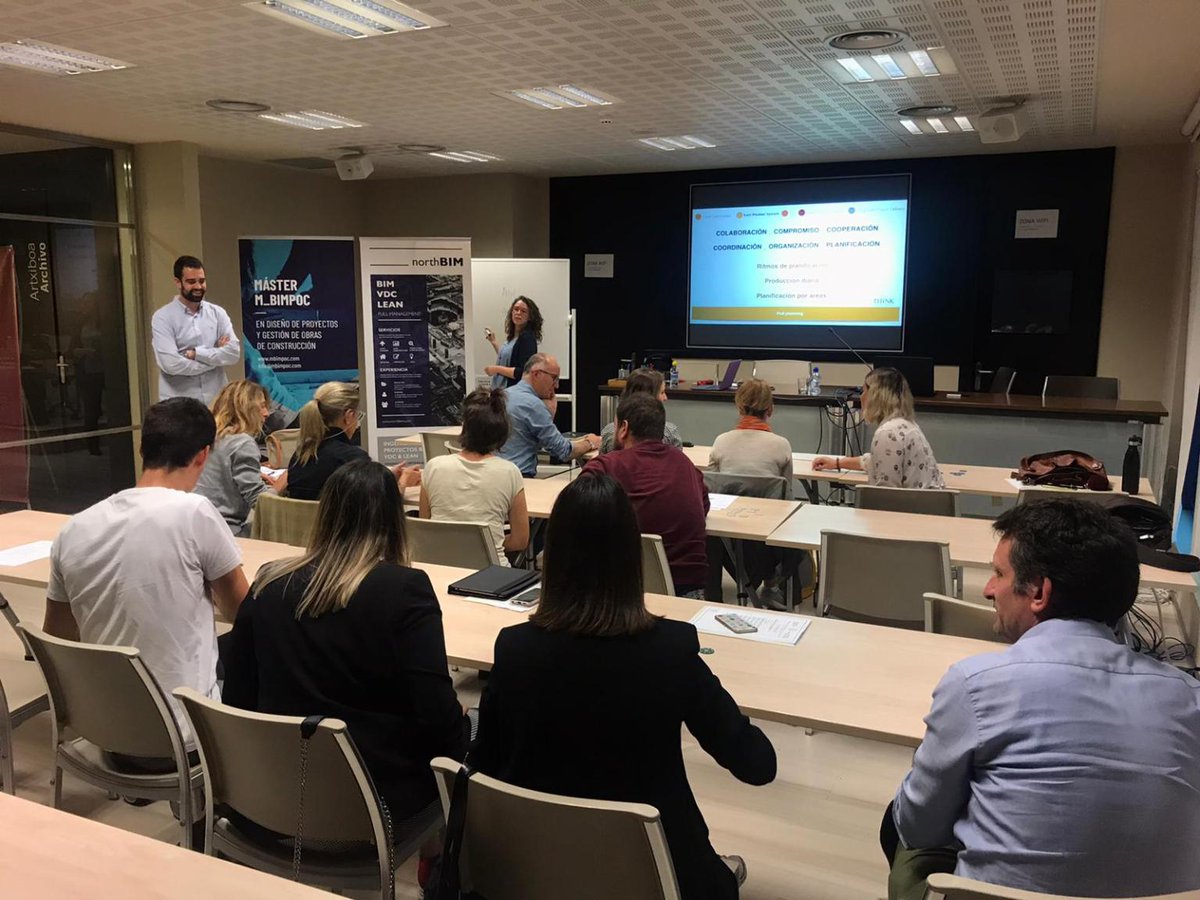 Muy interesante la #MasterClass de #LeanConstruction en el <a href="/CoaatBi/">Coaat Bizkaia</a>  con @northbim #LastPlannerSystem <a href="/cocoplanlean/">COCOPLAN Software</a>