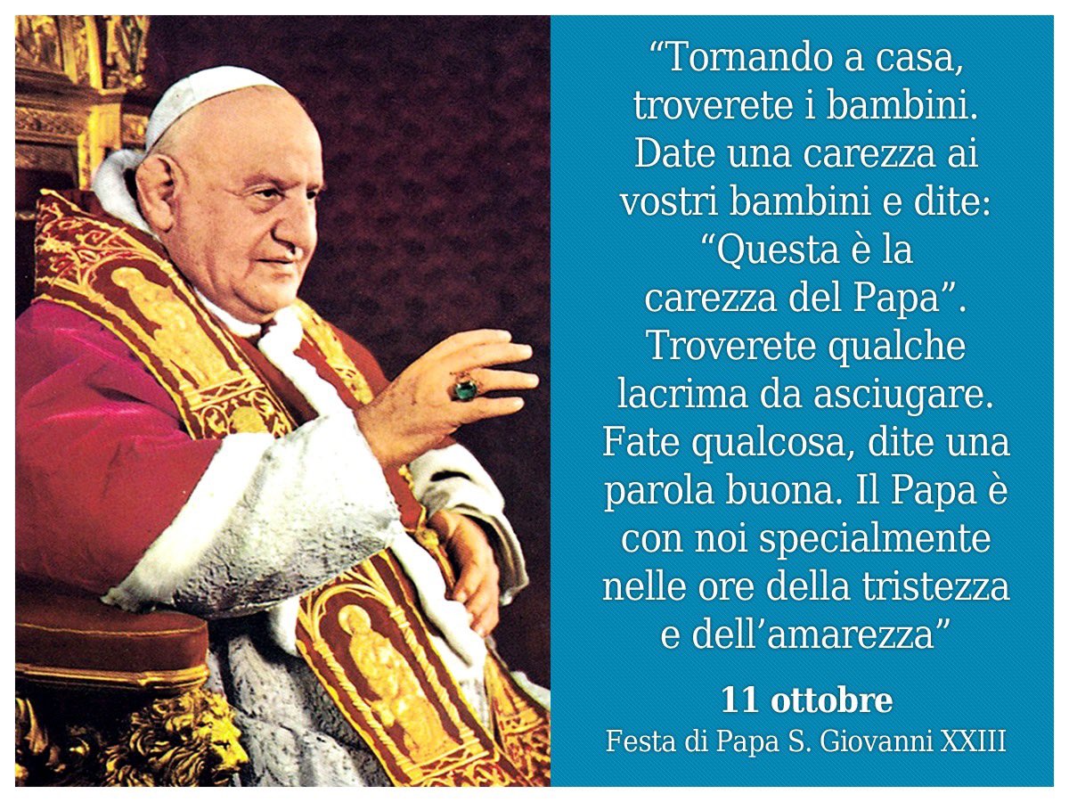 Matteo Salvini در توییتر "L'11 ottobre di 57 anni fa il "Discorso della  Luna" di Papa Roncalli, San Giovanni XXIII. Quanta tenerezza, quanto  conforto e quanta semplicità. Parole senza tempo che vivono