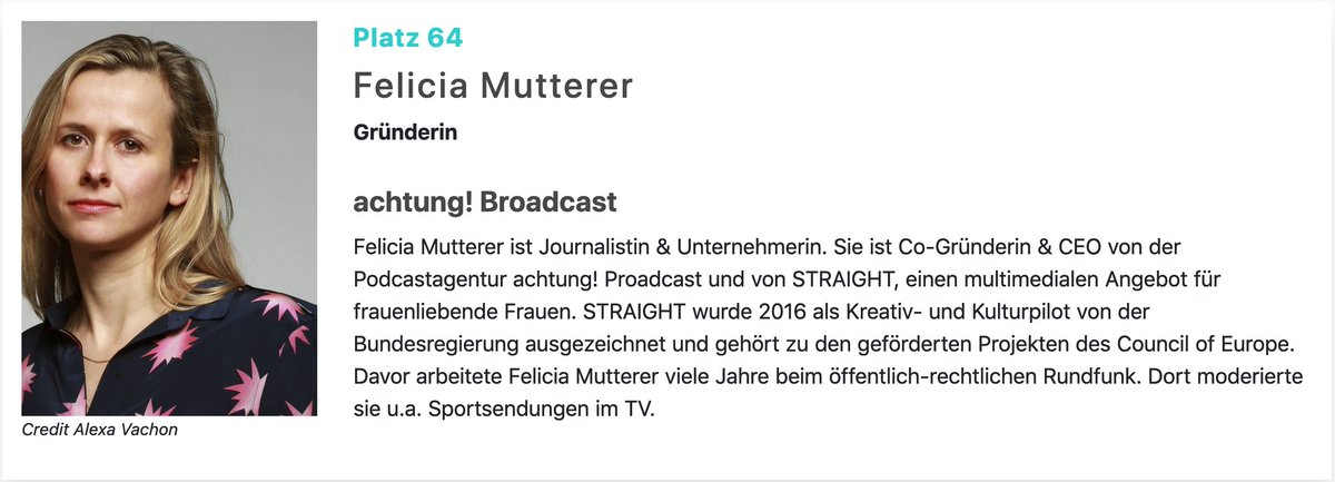achtung's tweet photo. Herzlichen Glückwunsch @FrauMutterer ​, dass Du gemeinsam mit weiteren LGBT+ Vorbildern zu Germany's Top 100 @outexecutives gewählt wurdest. Mehr Informationen und die gesamte Liste unter  https://t.co/OIROZLQftx #outexecutives #futureleader #diversity #LGBT #comingoutday https://t.co/N3X9BzJSV5