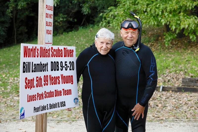 A 99-year-old American made history last month when he set the scuba diving world record for the world's oldest diver, breaking the record-breaking streak set by Brit Ray Woolley, as reported by Scuba Diver here.  #BillLambert #GuinnessWorldRecord #worlds scubadivermag.com/worlds-oldest-…