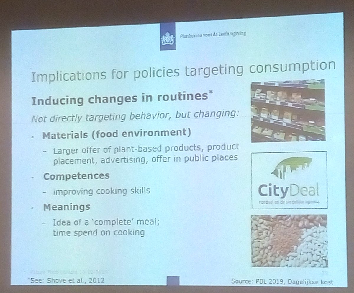 To shift to healthy and sustainable diets, consumer routines need to be influenced (rather than just blaming them), says @HenkWesthoek #futurefood <a href="/UtrechtUni/">Utrecht University</a>