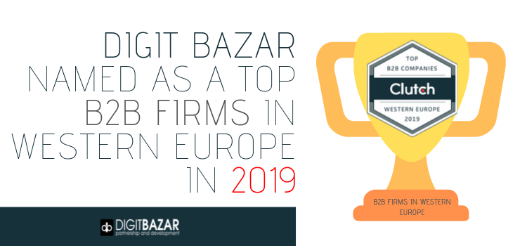 Digitbazar's tweet photo. Thank you #Clutch to listed #DigitBazar as Most Highly Rated B2B Firms in Western Europe.
Check out Press Release: https://t.co/ldvywEvdDB
Visit: https://t.co/9AJefxyjjK
https://t.co/64HRLbfvjN
#ClutchLeader #B2B #Firms #Business #Company #WesternEurpe #UX #UI #Design #Services https://t.co/jRl2Pbez0b