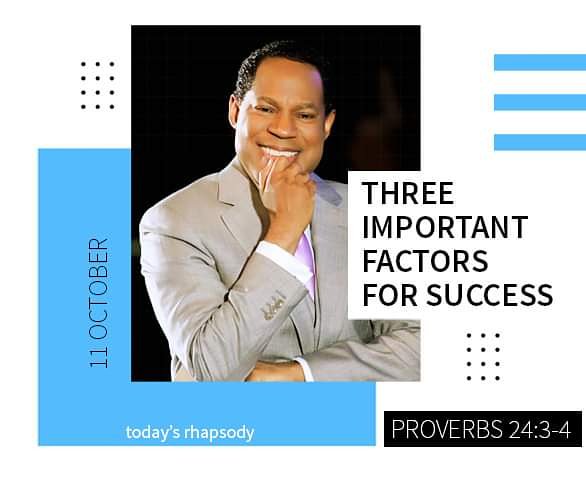 PstChrisOnline's tweet image. THREE IMPORTANT FACTORS FOR SUCCESS

"Through wisdom is an house builded; and by understanding it is established: And by knowledge shall the chambers be filled with all precious and pleasant riches (Proverbs 24:3-4)...
Read more at pastorchrisonline.org