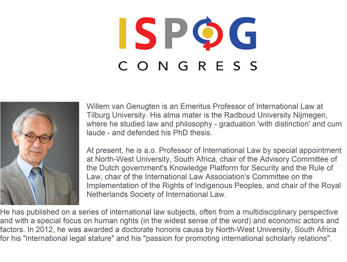 ISPOG_org's tweet photo. Human Rights in Female Healthcare and the Sustainable Development Goals!

Willem van Genugten is addressing #HumanRights and #SDGs in his keynote now at #ISPOG2019 
More details in attached flyer &amp; in our program: https://t.co/iZEZTF0Exb

#OBGYN #WomensHealth  #Healthcare https://t.co/Ou3ojpdj4f