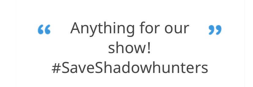 saveSHAlliance's tweet image. ❤️ Good morning from the European time zone 😅☺️!
ShadowFam you did it!!! ❤️
We have enough money for the stunt on 10th November! We are working hard now to make it really awesome 😉, stay tuned! And again, THANK YOU ❤️❤️❤️ Without you, an Alliance is nothing! #SaveShadowhunters
