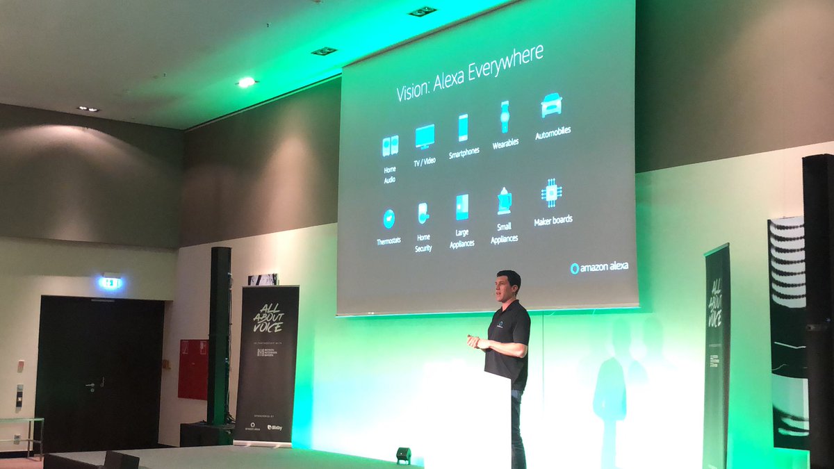 .<a href="/muttonia/">Andrea Muttoni</a> from <a href="/alexa99/">Alexa | Follow @amazonalexa</a> talks about Monetization ov Voice Apps!  #AAV19 <a href="/danielneu_/">Daniel Neu</a> will join him on stage in a few minutes! 👍🏼