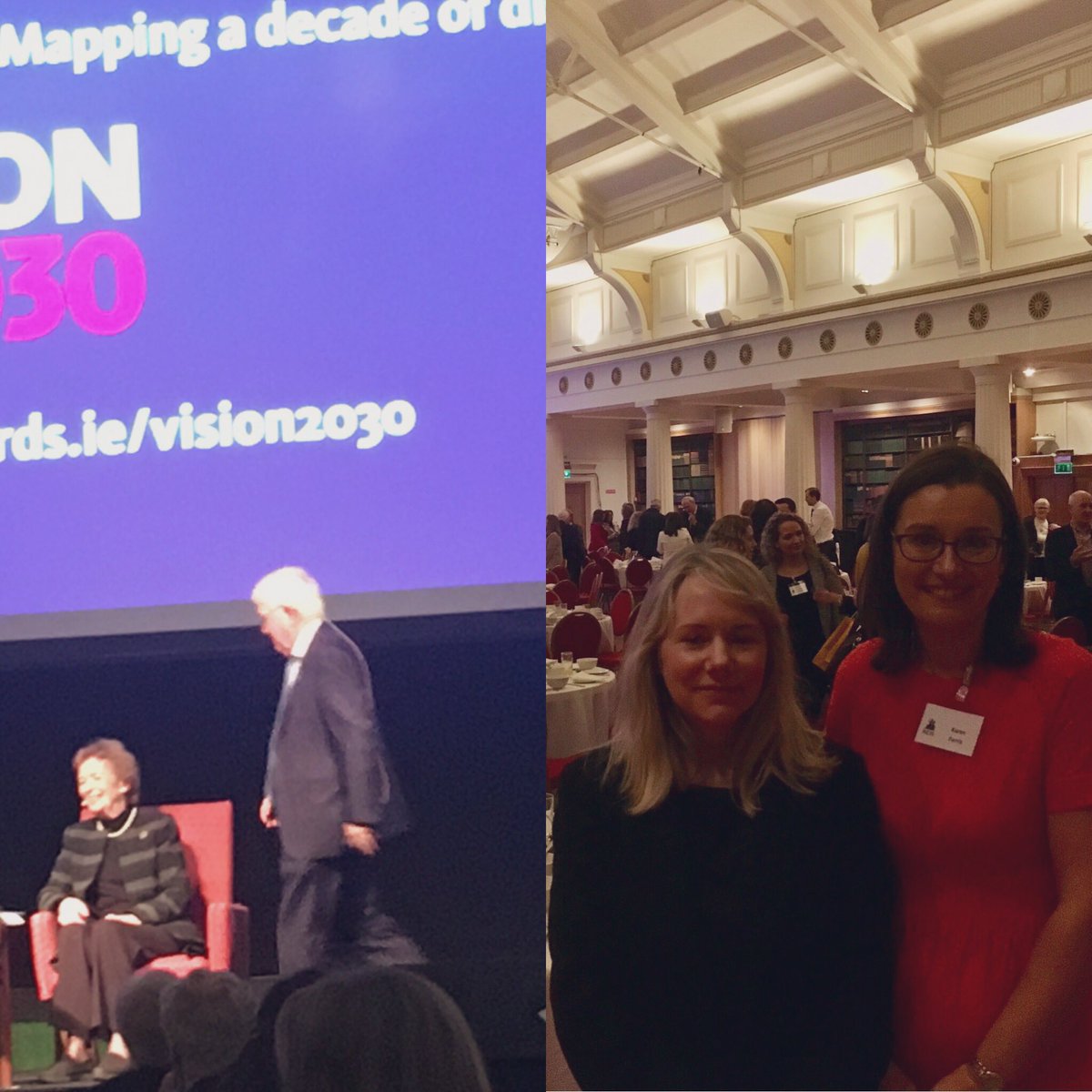 karenferris's tweet photo. Queues to get into @TheRDS at 7.30 on a Friday morning! Great interest in this morningโs #RDSVision Keynote speaker @MaryRobinson01 passionately addressing #ClimateChange #GenderEquality & power of #Communities @Itsmoss https://t.co/gM76ef2sr6